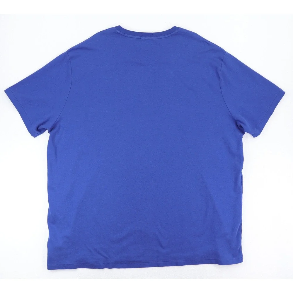Polo Ralph Lauren T-Shirt Mens 4XLT Blue Short Sleeve Pony Logo Cotton